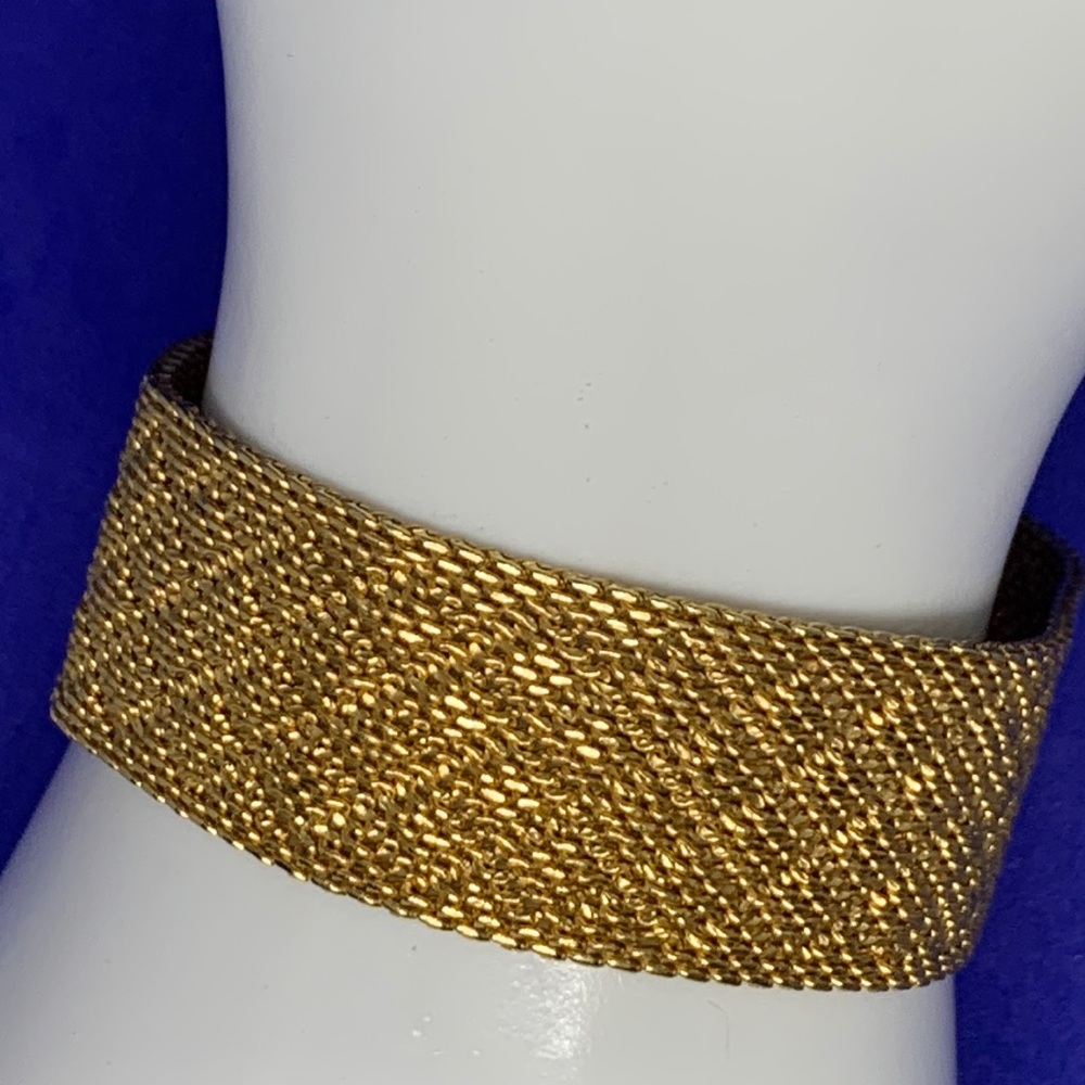 Fabulous Vintage Monet Mesh Woven Bracelet